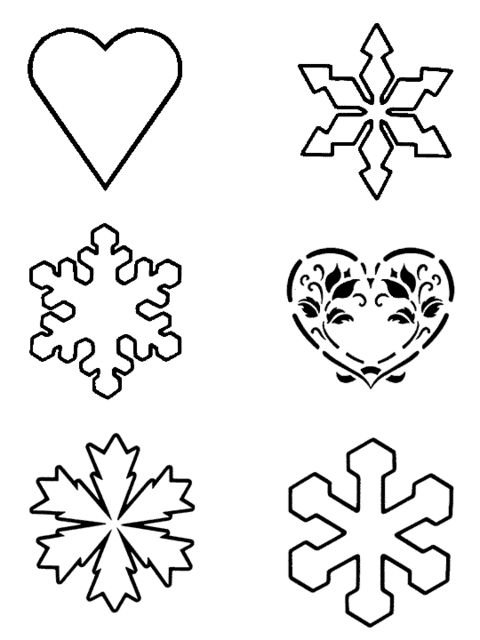 Снежинка раскраска