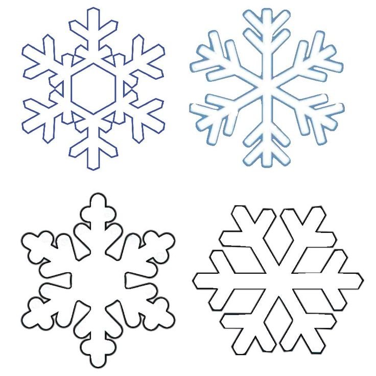 Трафереты снежиное длявырезания