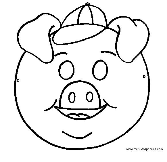 Маска раскраска для детей