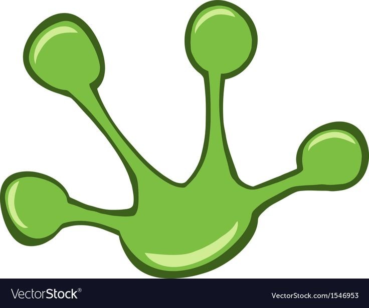 Отпечаток лапки лягушки