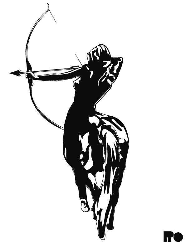 Тату Стрелец для девушек эскизы