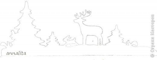 Трафареты на окна новогодние сугробы