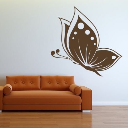 Бабочки на стене рисунок