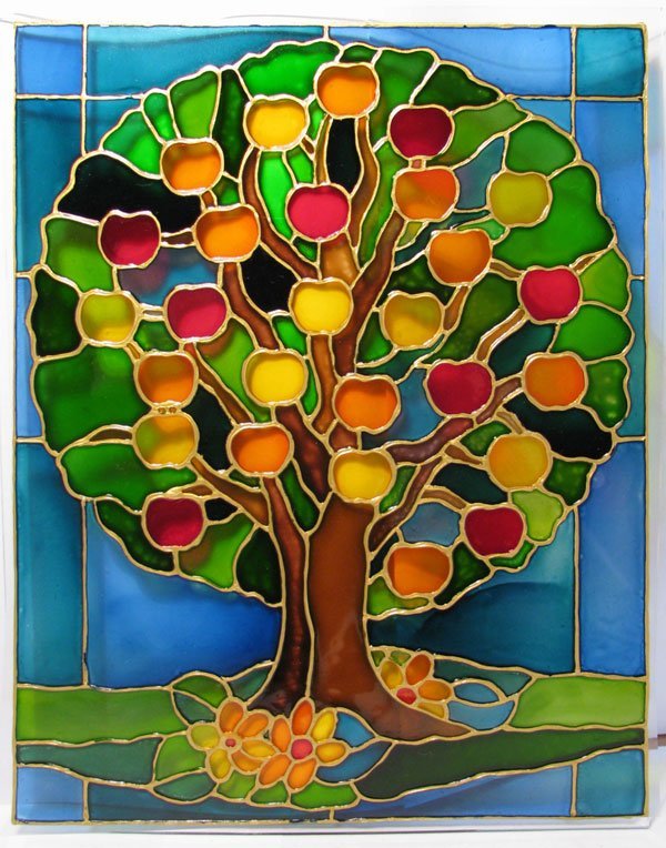 Витраж дерево