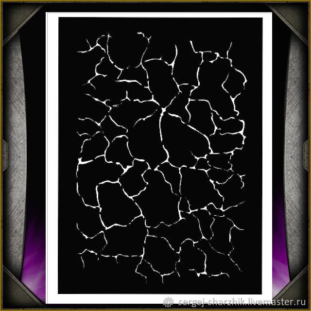 Трафарет трещины на стену