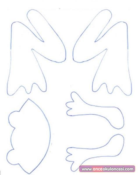 Трафарет лягушки для аппликации