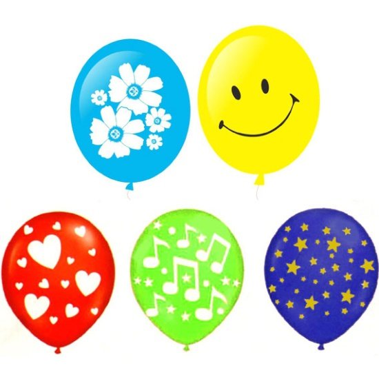 Воздушные шарики цветные для вырезания