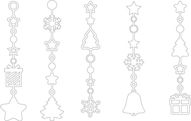 Серпантин вытынанки на окна шаблоны