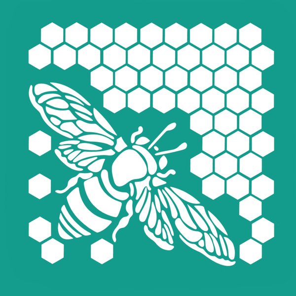 Трафарет соты пчелиные