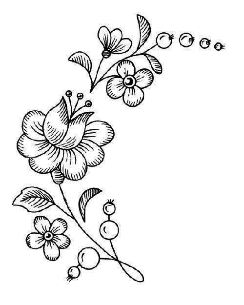 Узоры для вышивки гладью