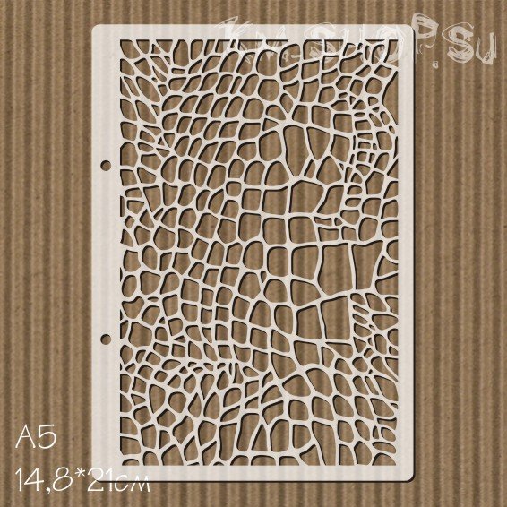 Трафарет крокодиловая кожа