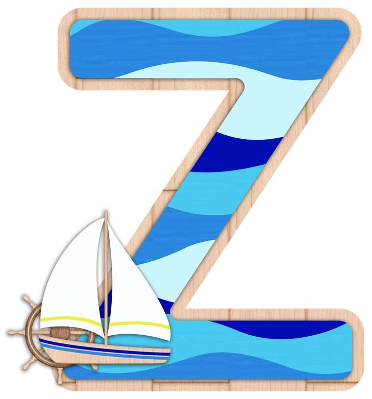 Алфавит в морском стиле для детей