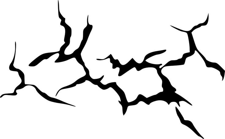 Трафарет трещины