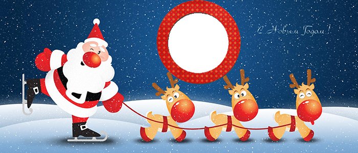 Макет кружки новый год