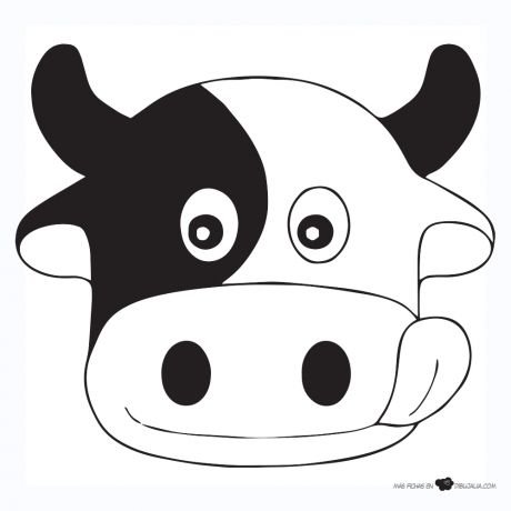 Корова трафарет