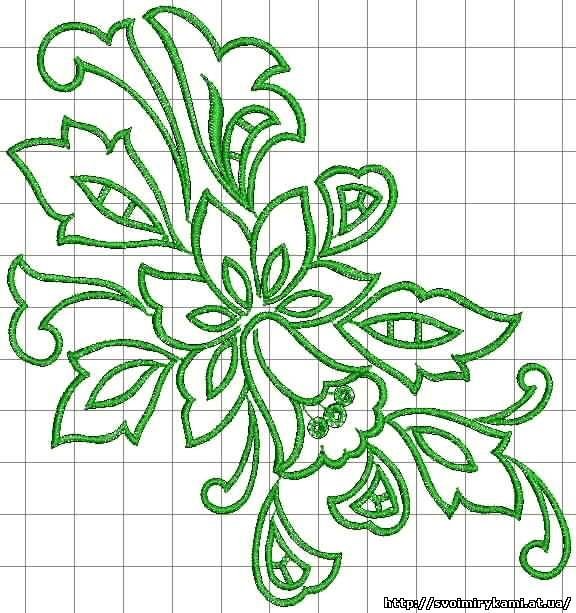Трафареты цветов для вышивания
