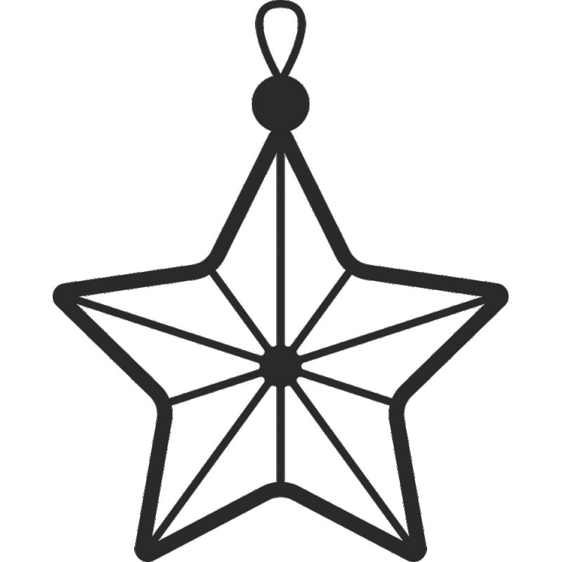 Новогодняя звезда раскраска