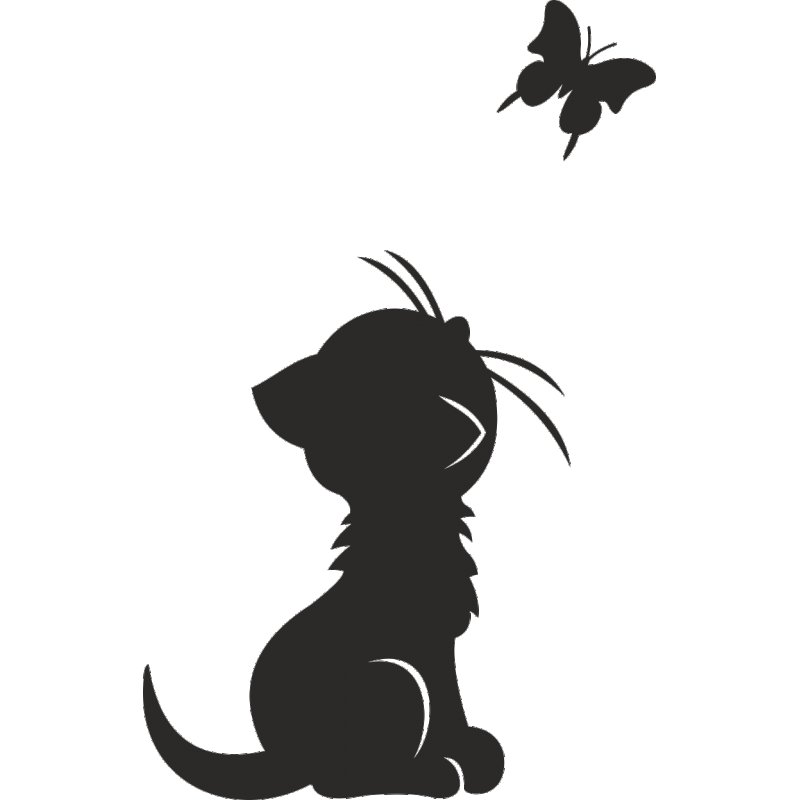 Трафареты кошек для декора