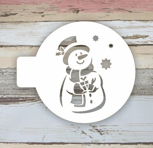 Новогодние трафареты для кофе