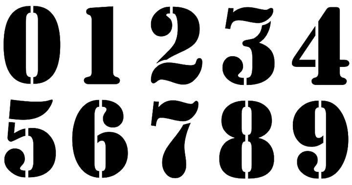 Красивые цифры для вырезания