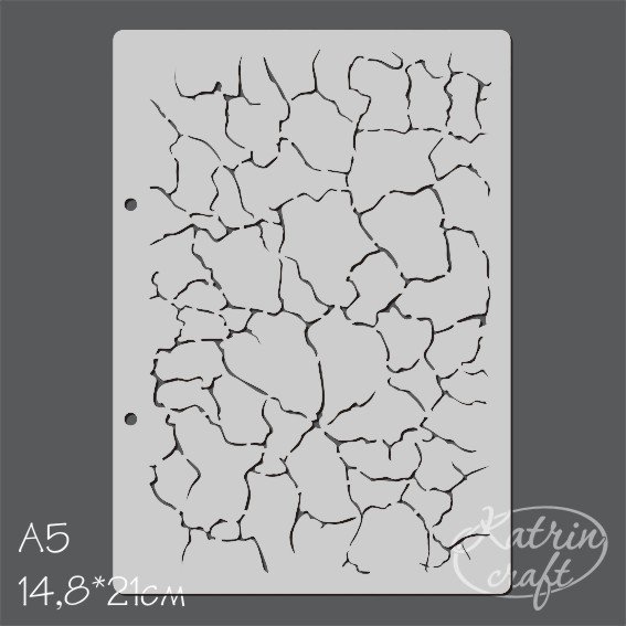 Трафарет имитация трещин