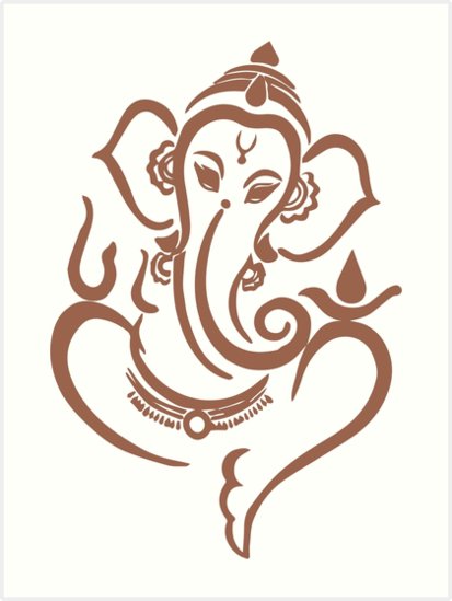 Ганеша тату эскизы