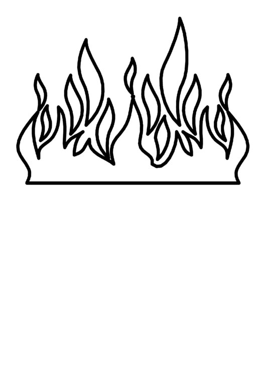 Огонь раскраска