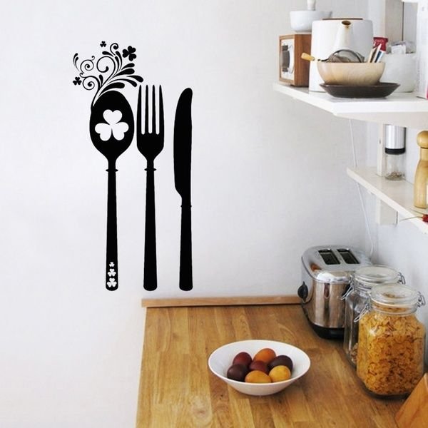 Виниловые наклейки на стену на кухню