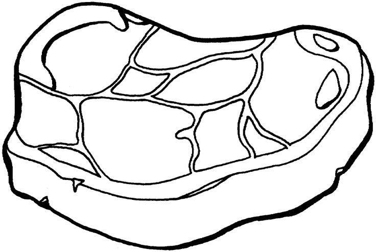 Мясо раскраска