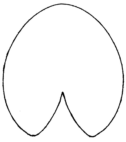 Лист кувшинки трафарет для детей