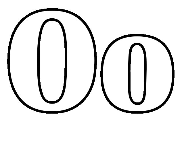 Английская буква o