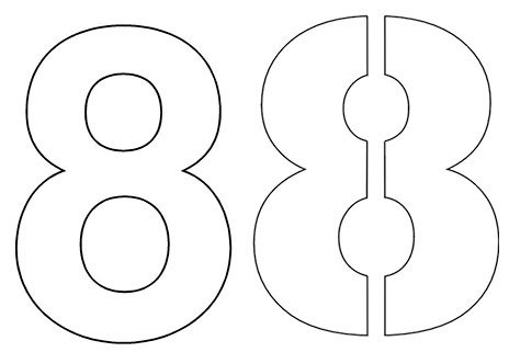 Восьмерка шаблон