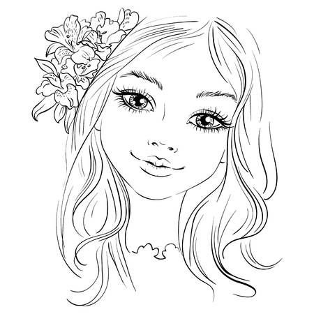 Раскраски макияж для девочек лицо