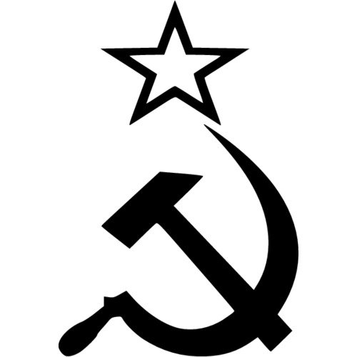 Флаг СССР белый серп и молот