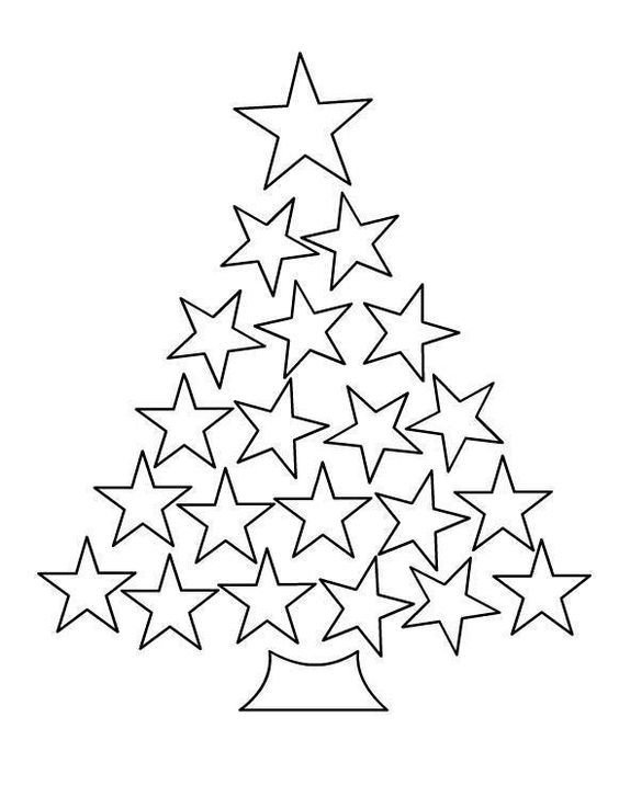 Трафарет "елка"