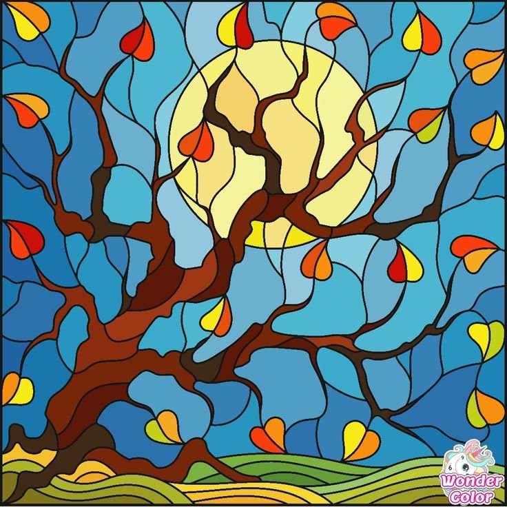 Витраж детский