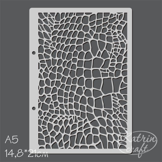 Трафарет крокодиловая кожа