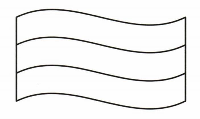 Раскраска российский флаг для детей