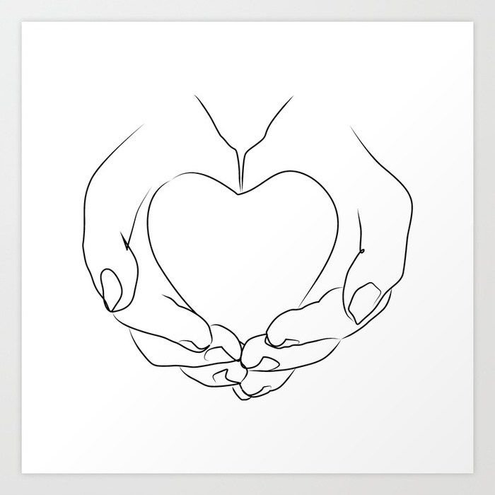 Сердце рисунок карандашом для срисовки