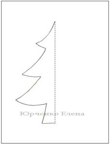 Шаблон елки
