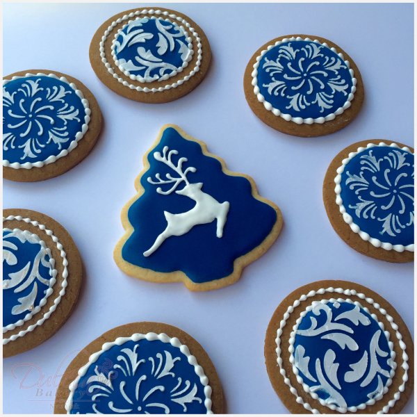 Украшение круглых пряников