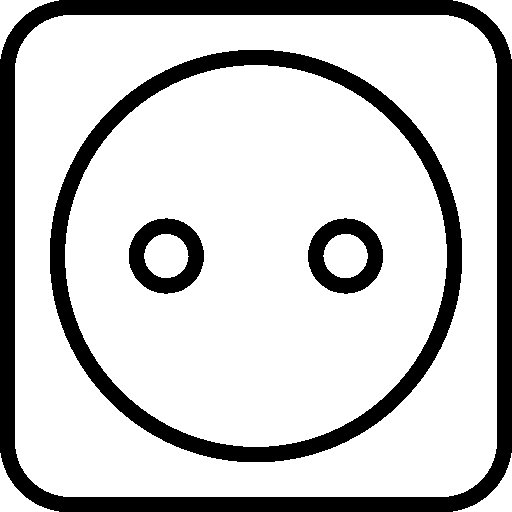 Розетка схематично