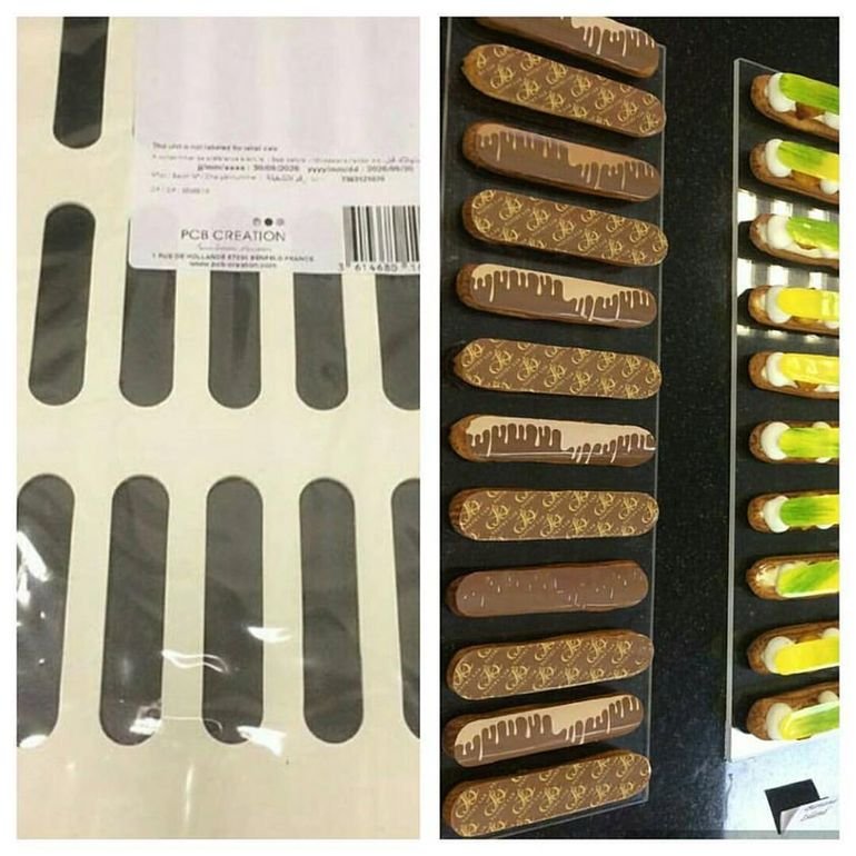 Трафарет для эклеров