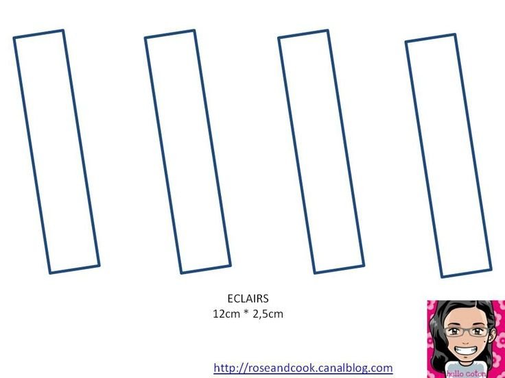 Трафарет- шаблон эклер