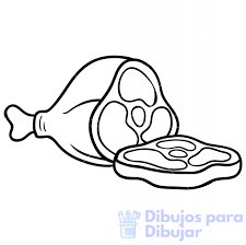 Мясные продукты раскраска