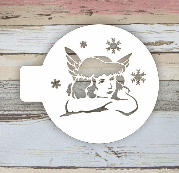 Новогодние трафареты для кофе