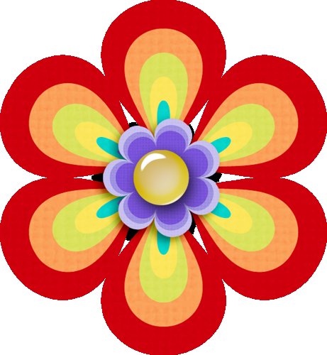 Цветы мультяшные