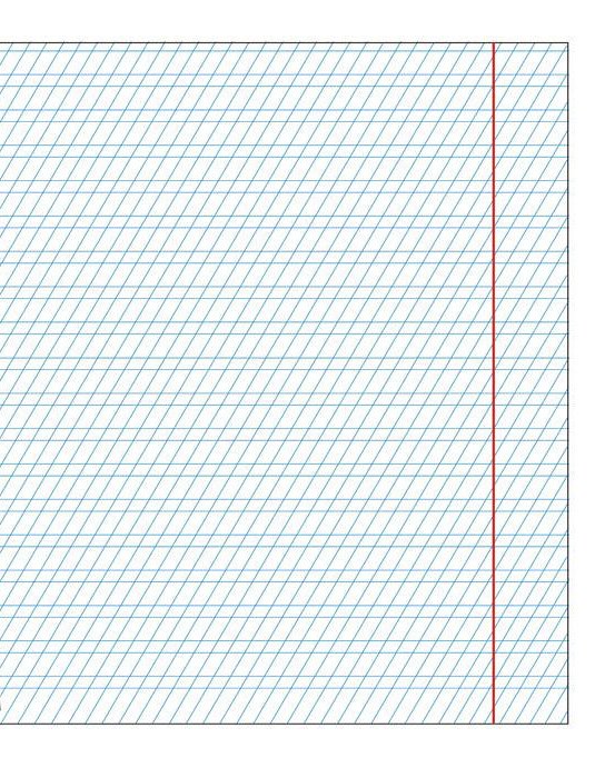 Разлиновка частая косая линия