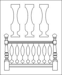 Плоские балясины для балкона