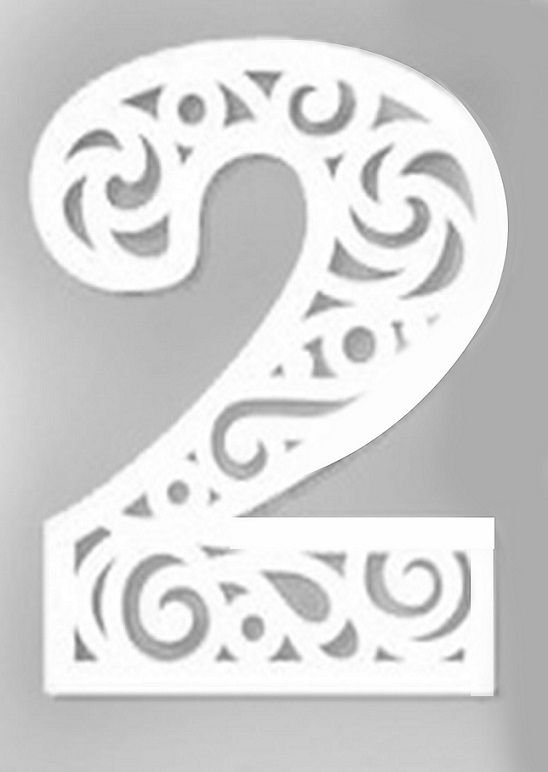 Цифры для украшения окон